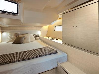 Cabin on Bluescape II, a Beneteau Oceanis 51.1 sailboat at Lavreotiki Municipal Unit, Greece
