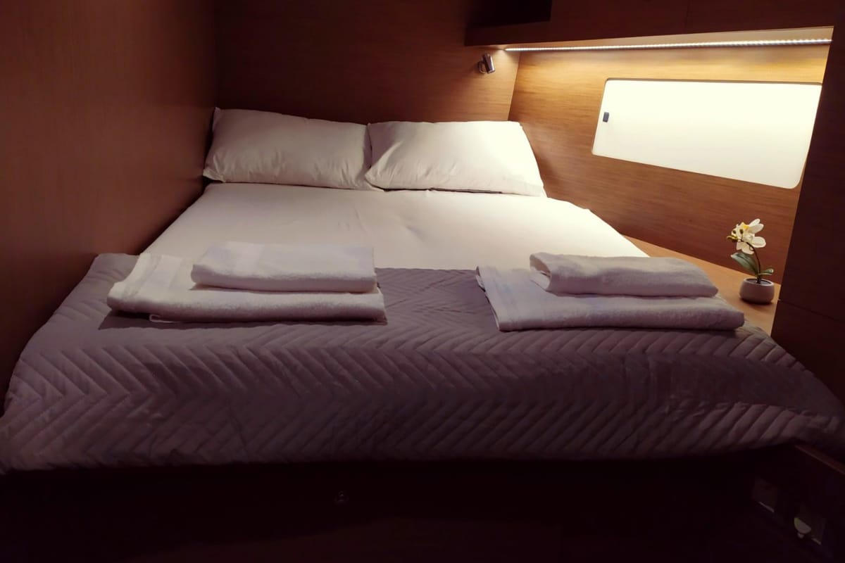 Cabin on Infinity, a Beneteau Oceanis 51.1 sailboat at Municipal Unit of Lefkada, Greece