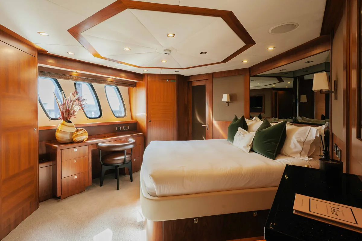 Encore, a Luxury Luxury Motor Yacht yacht at Dubai Harbour, United Arab Emirates