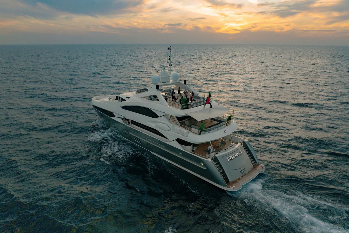 Encore, a Luxury Luxury Motor Yacht yacht at Dubai Harbour, United Arab Emirates