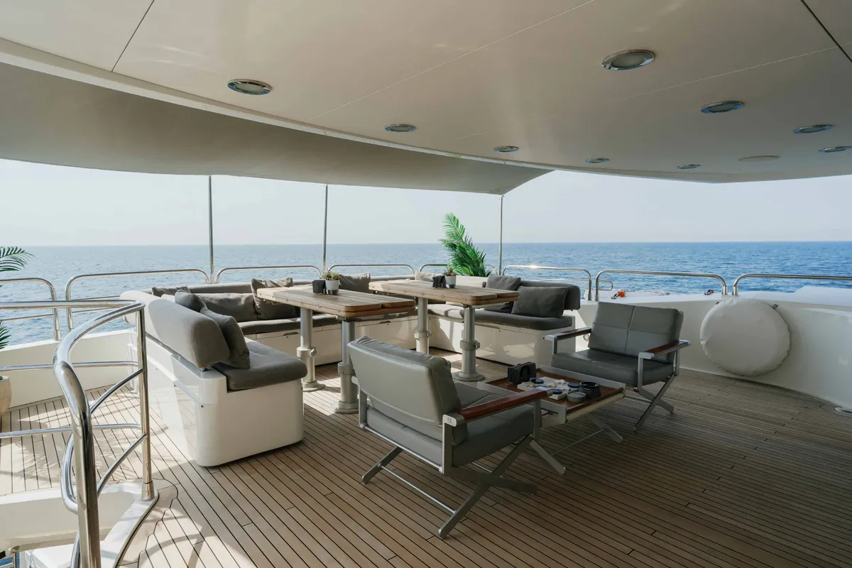 Encore, a Luxury Luxury Motor Yacht yacht at Dubai Harbour, United Arab Emirates