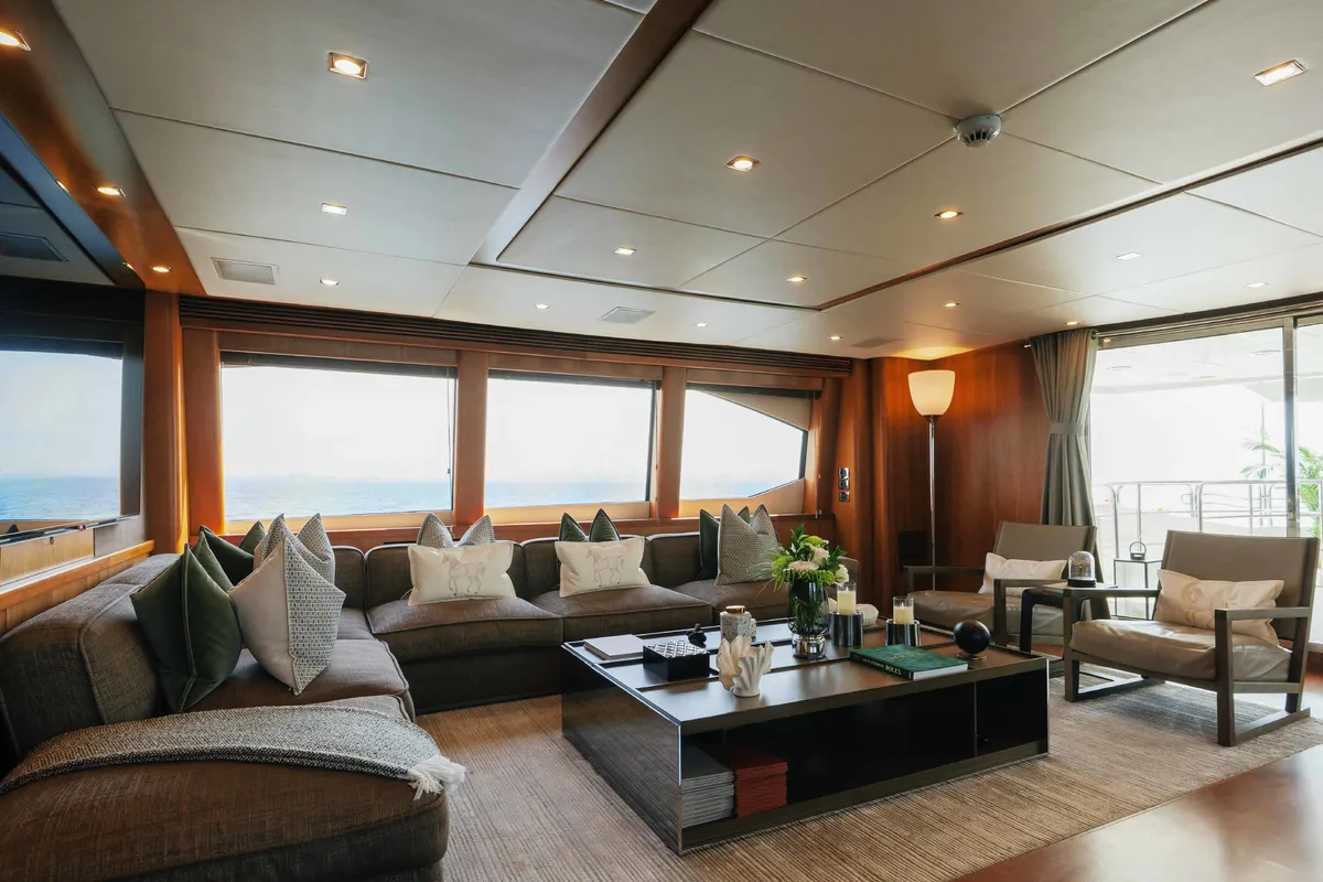 Encore, a Luxury Luxury Motor Yacht yacht at Dubai Harbour, United Arab Emirates