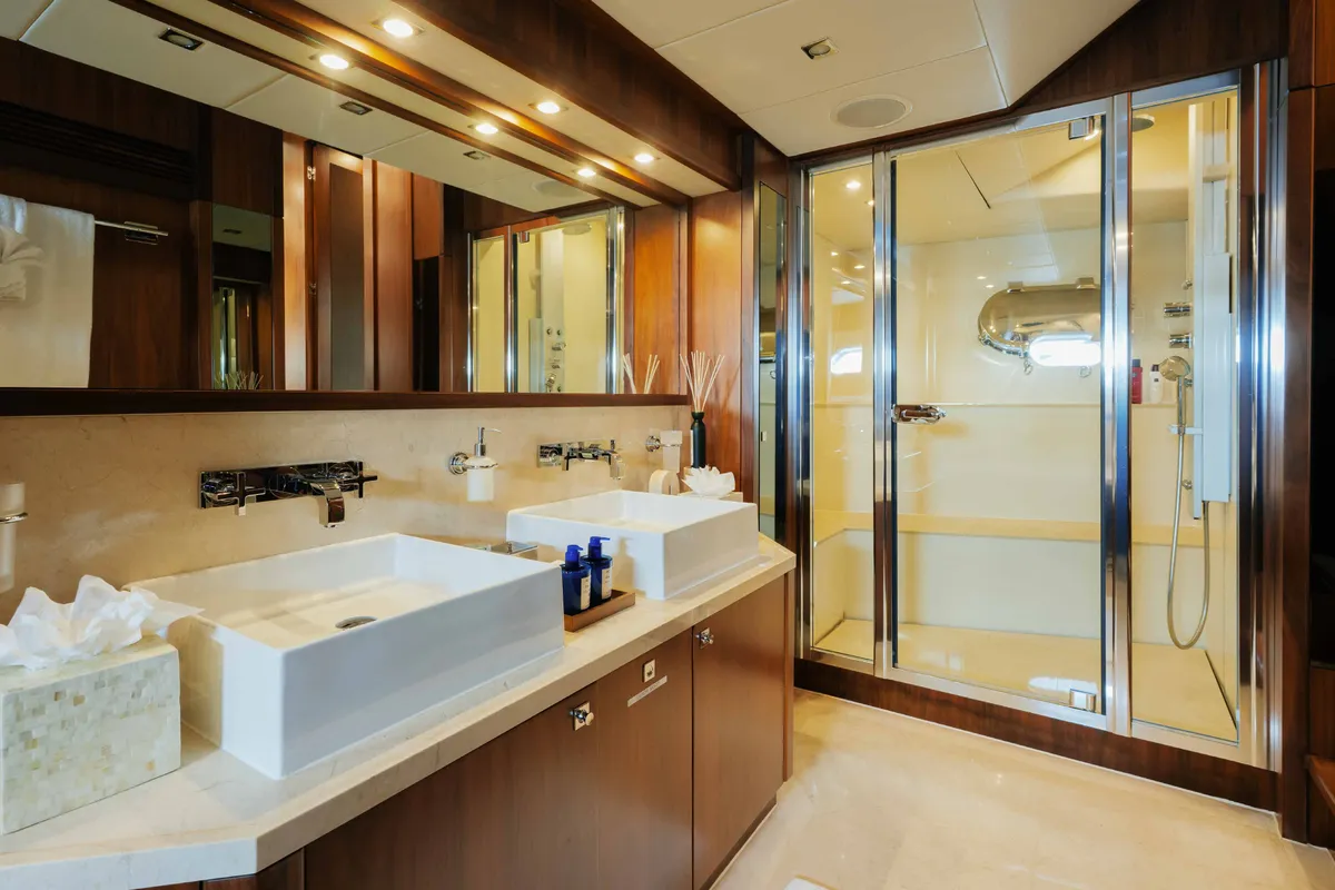 Encore, a Luxury Luxury Motor Yacht yacht at Dubai Harbour, United Arab Emirates