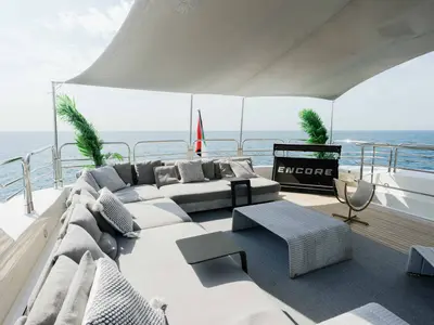 Encore, a Luxury Luxury Motor Yacht yacht at Dubai Harbour, United Arab Emirates