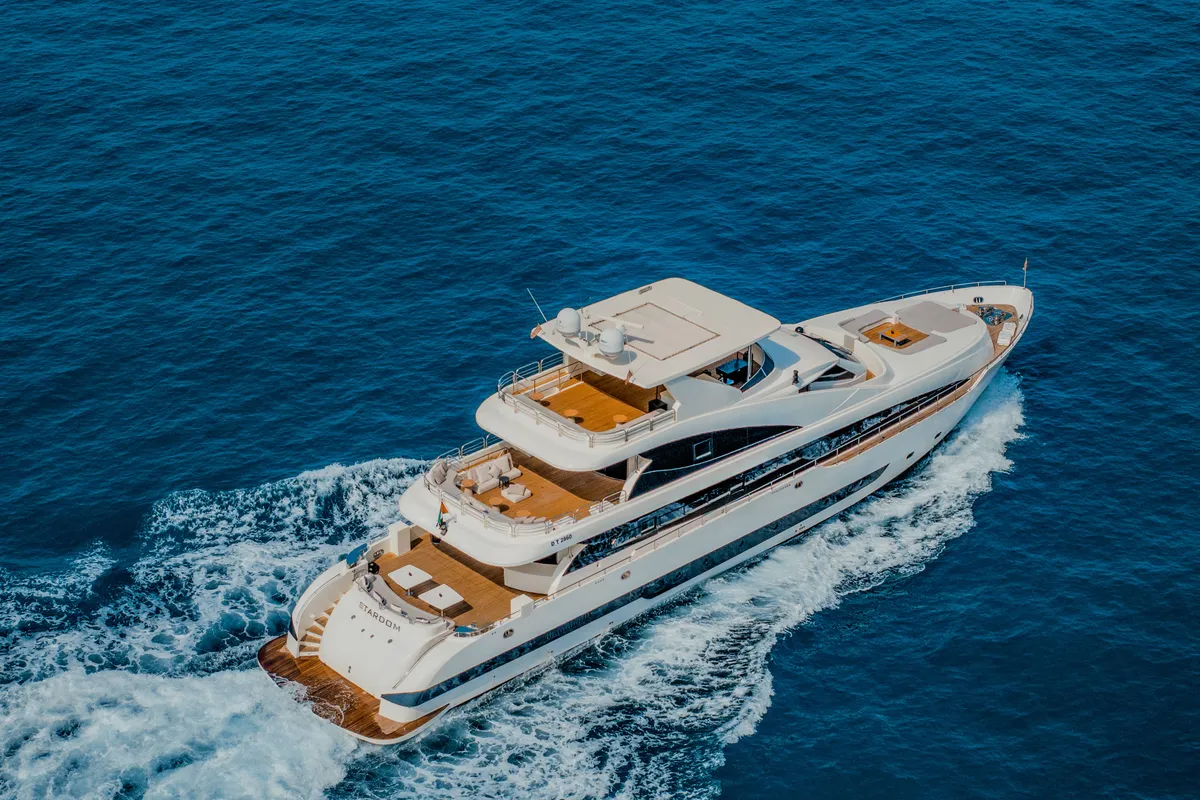 Stardom, a Luxury Luxury Motor Yacht yacht at Dubai Harbour, United Arab Emirates