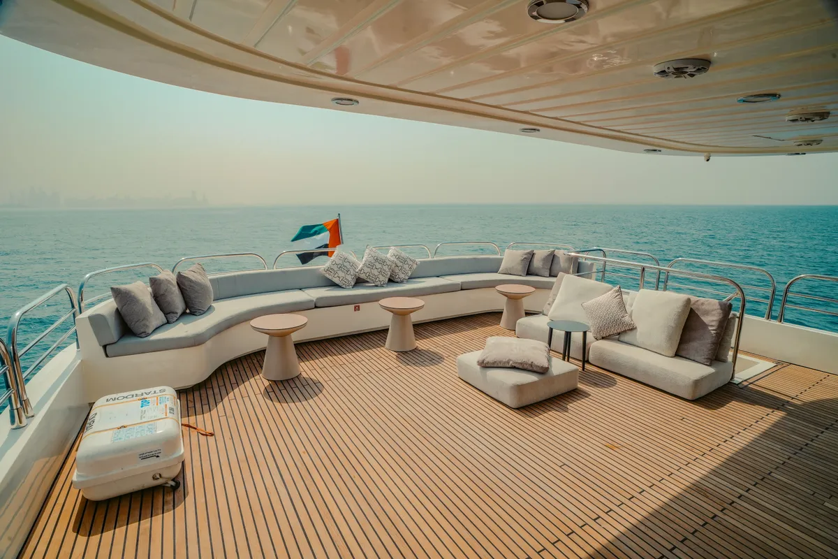 Stardom, a Luxury Luxury Motor Yacht yacht at Dubai Harbour, United Arab Emirates