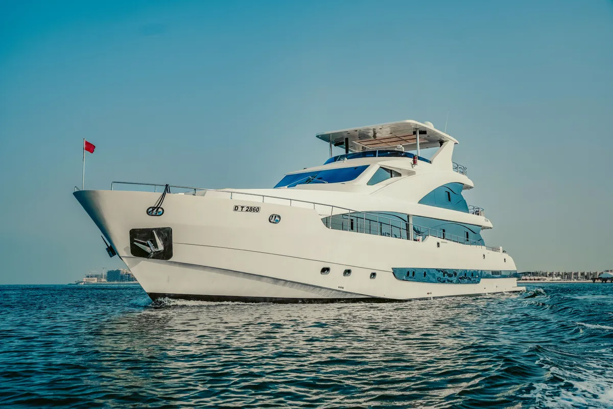 Stardom, a Luxury Luxury Motor Yacht yacht at Dubai Harbour, United Arab Emirates