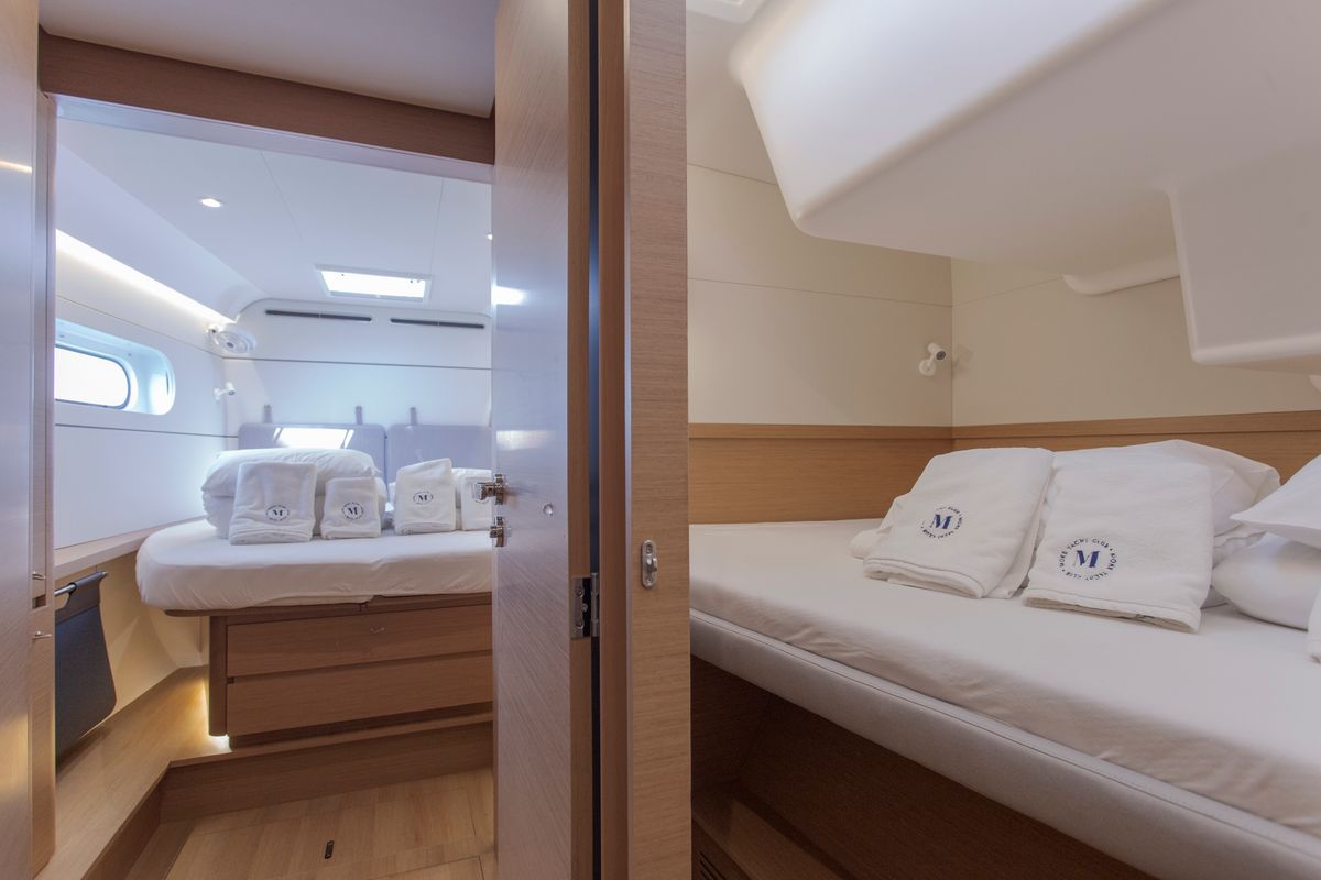 Cabin on White Lotus, a Excess 15 catamaran at Mytikas, Greece