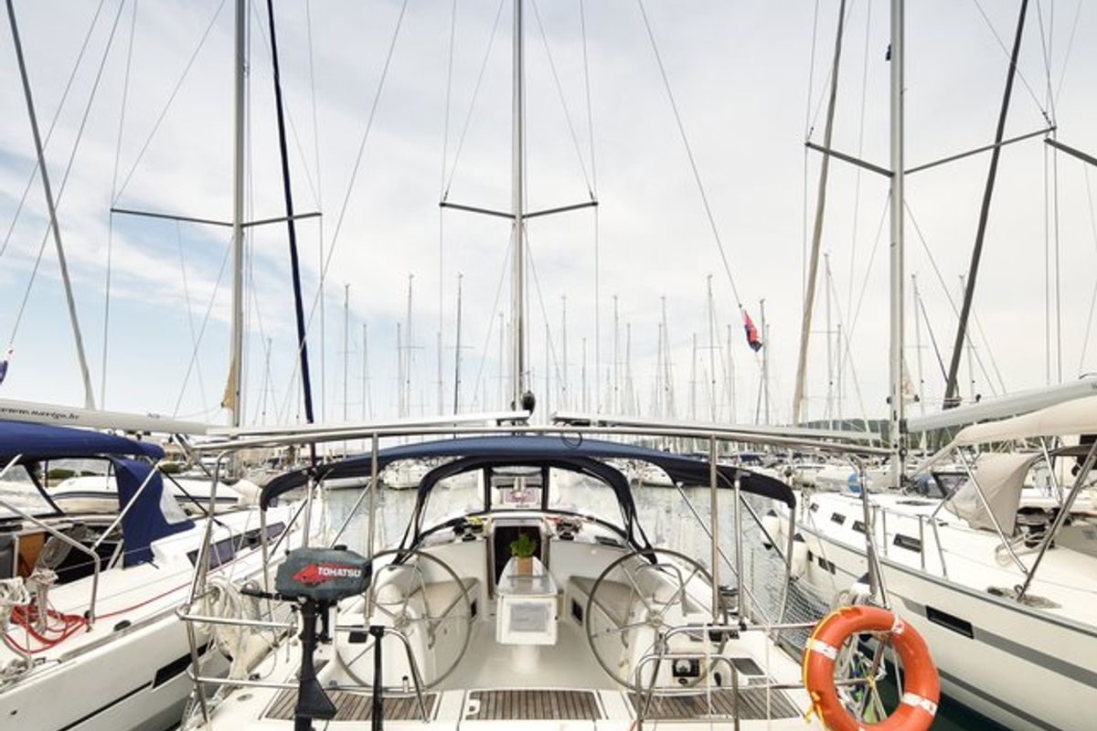 Playmaker, a Beneteau Oceanis 43 sailboat at Općina Sukošan, Croatia