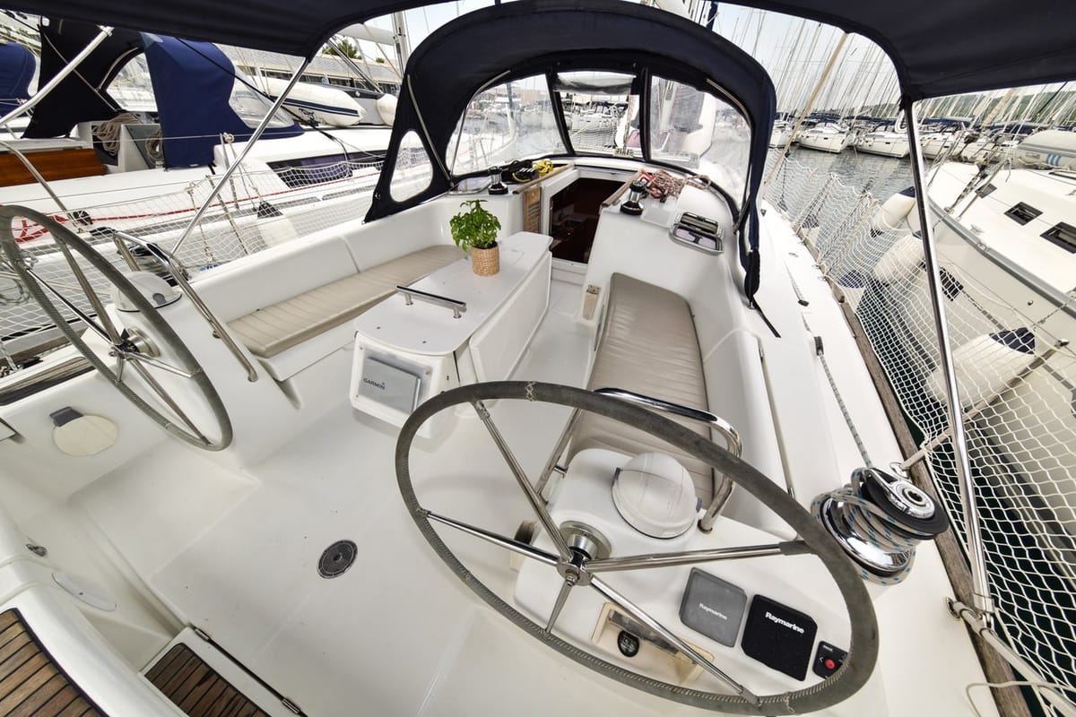 Playmaker, a Beneteau Oceanis 43 sailboat at Općina Sukošan, Croatia