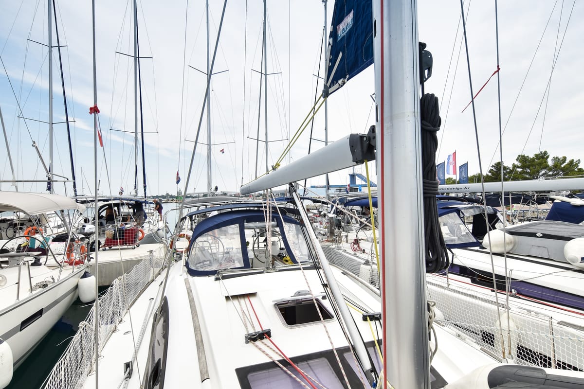 Playmaker, a Beneteau Oceanis 43 sailboat at Općina Sukošan, Croatia