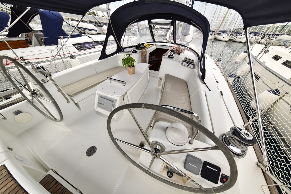 Playmaker, a Beneteau Oceanis 43 sailboat at Općina Sukošan, Croatia