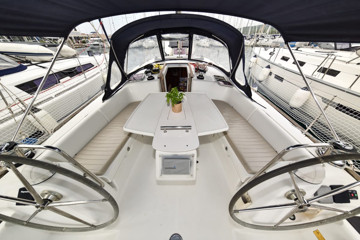 Playmaker, a Beneteau Oceanis 43 sailboat at Općina Sukošan, Croatia