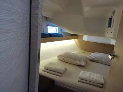 Cabin on KARLETA, a Elan Impression 40 sailboat at Općina Baška Voda, Croatia