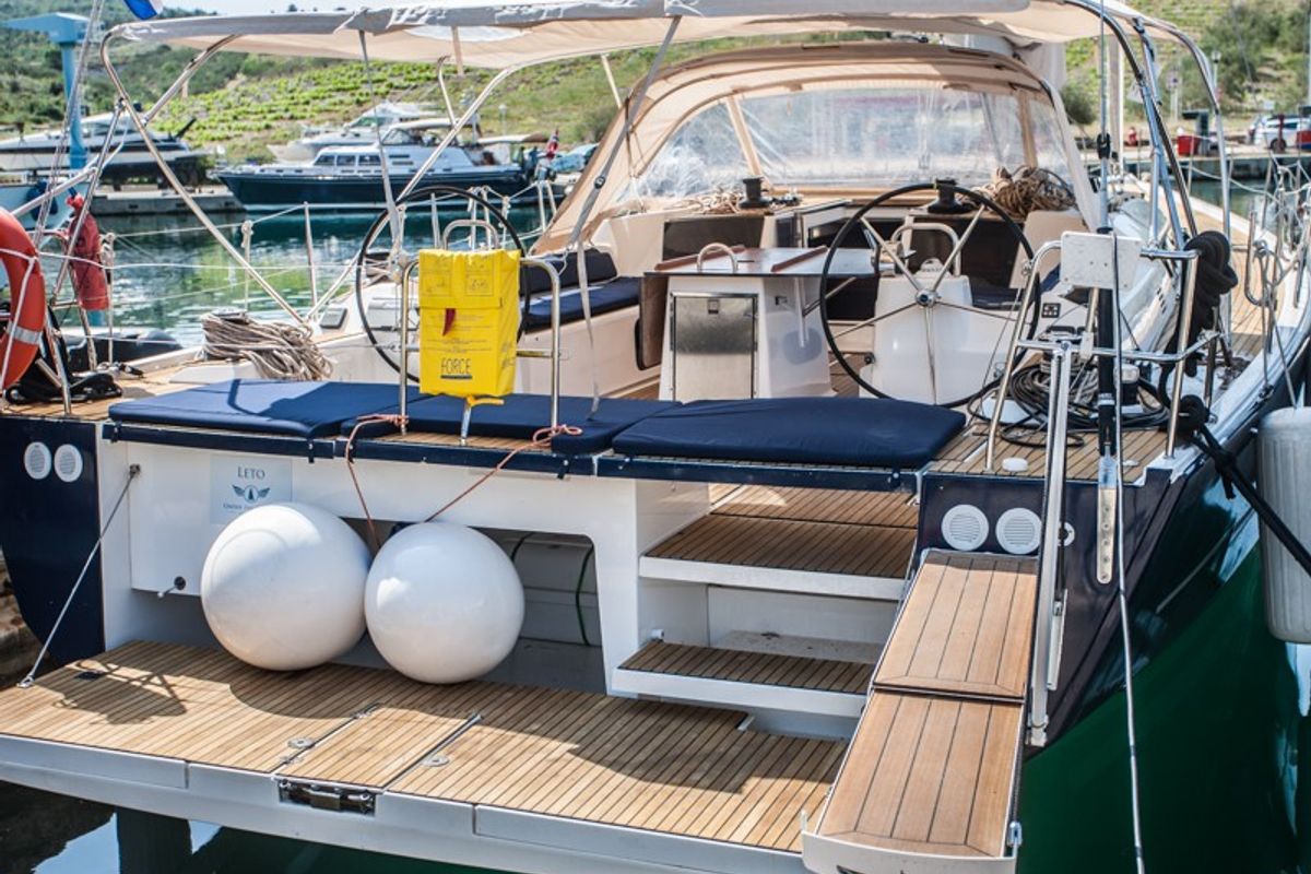 Petrovich, a Dufour 560 GL sailboat at Primošten, Croatia
