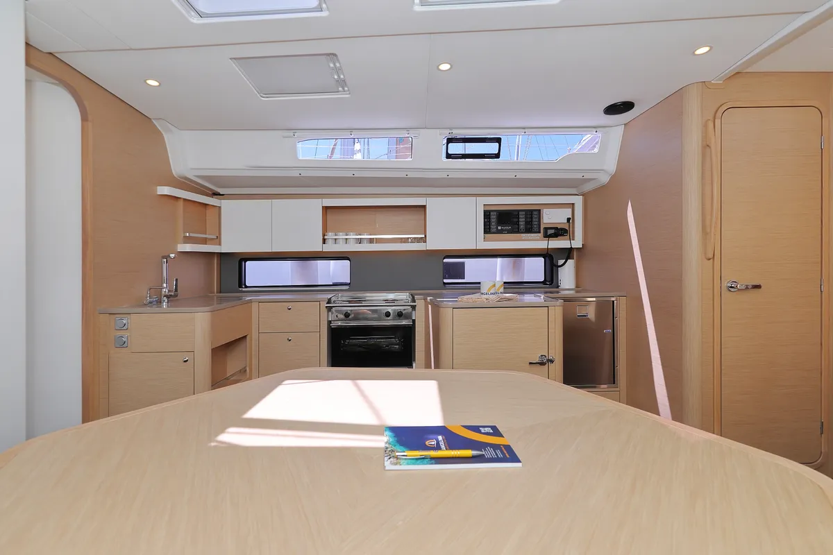 Galley of Blues, a Dufour 44 sailboat at Grad Trogir, Croatia