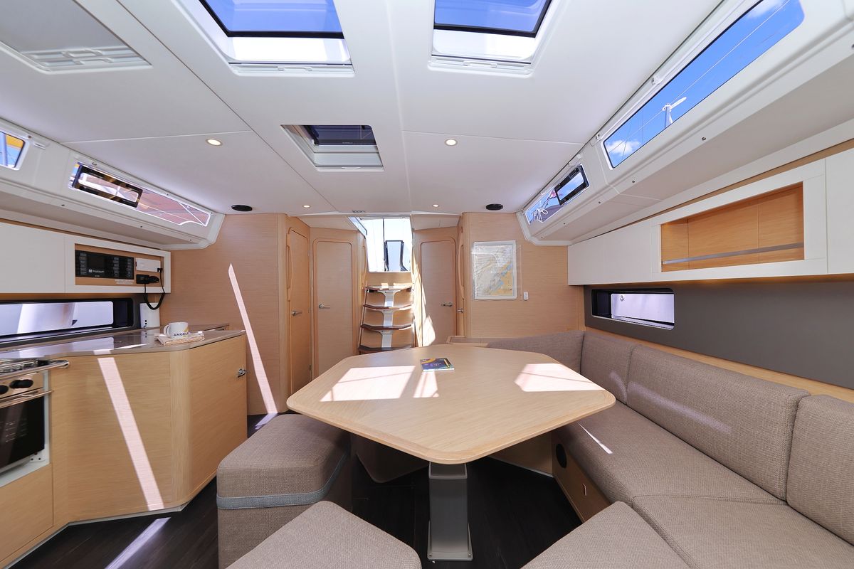 Salon of Blues, a Dufour 44 sailboat at Grad Trogir, Croatia