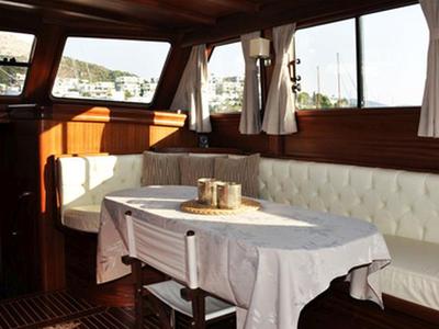 Salon of Neptun, a Custom Made Neptun yacht at Bodrum, Turkey