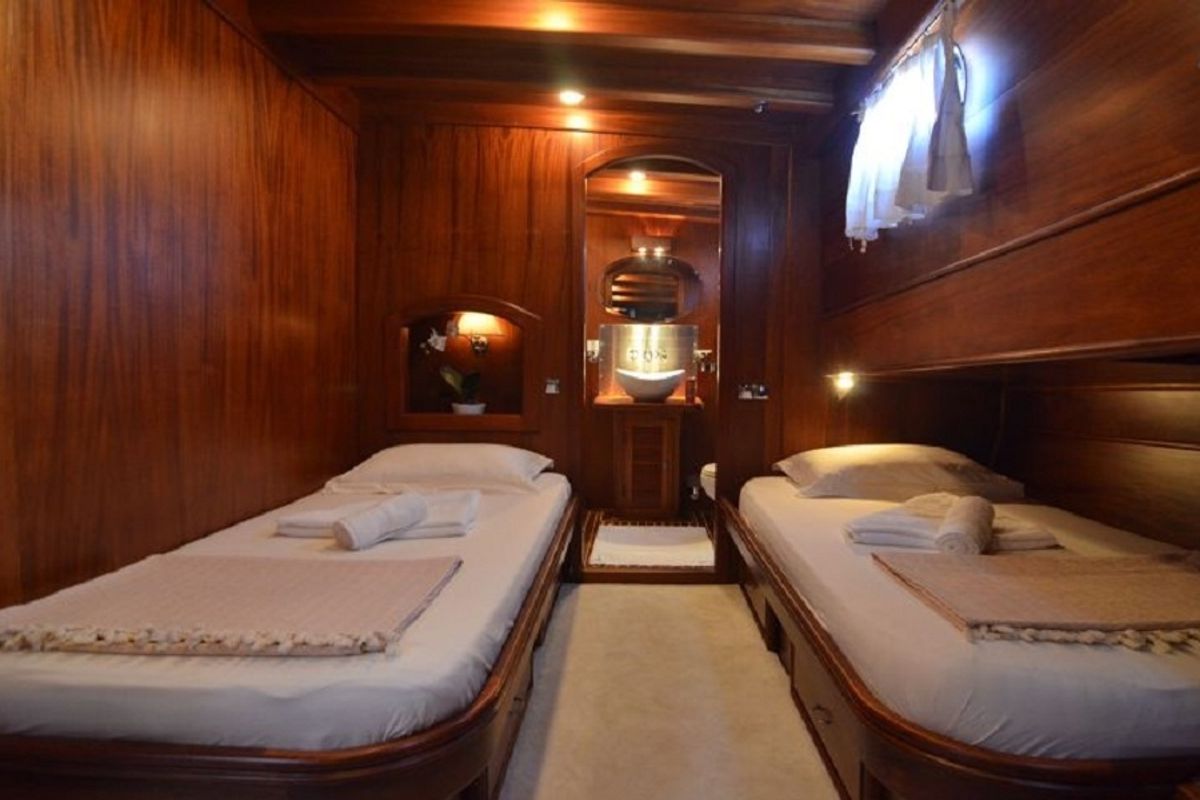 Cabin on Smyrna, a Custom Made Smyrna yacht at Bodrum, Turkey