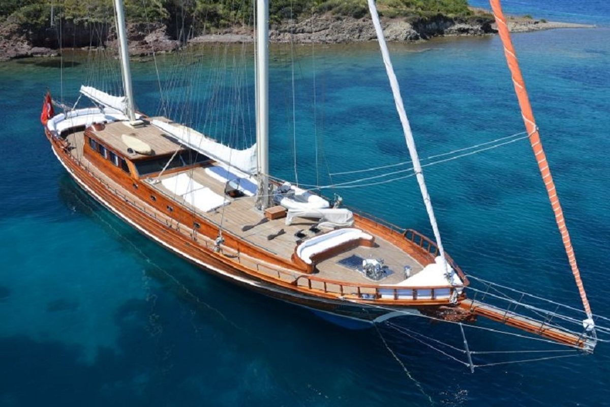 Exterior view of Smyrna, a Custom Made Smyrna yacht at Bodrum, Turkey