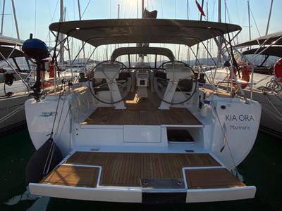 Exterior view of Kia Ora, a Hanse Yachts Hanse 505 sailboat at Marmaris, Turkey