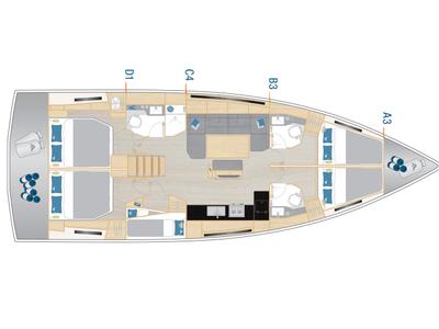 Aroha, a Hanse Yachts Hanse 460 sailboat at Dubrovnik, Croatia