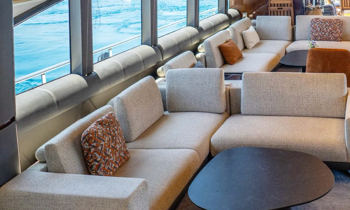Salon of Den Den, a Gulet Luxury Motor Yacht yacht at Bodrum, Turkey