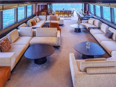 Salon of Den Den, a Gulet Luxury Motor Yacht yacht at Bodrum, Turkey