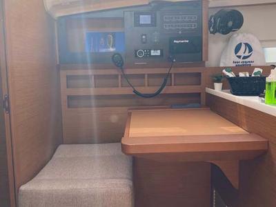 Salon of Marelli, a Jeanneau Sun Odyssey 410 sailboat at Grad Trogir, Croatia