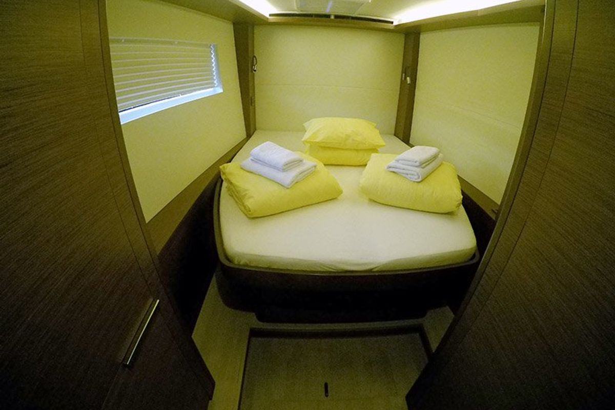 Cabin on Zuzo I, a Lagoon 50 catamaran at Grad Šibenik, Croatia