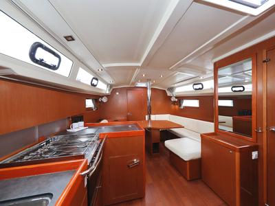 Galley of Dream Course, a Beneteau Oceanis 41.1 sailboat at Grad Vodice, Croatia