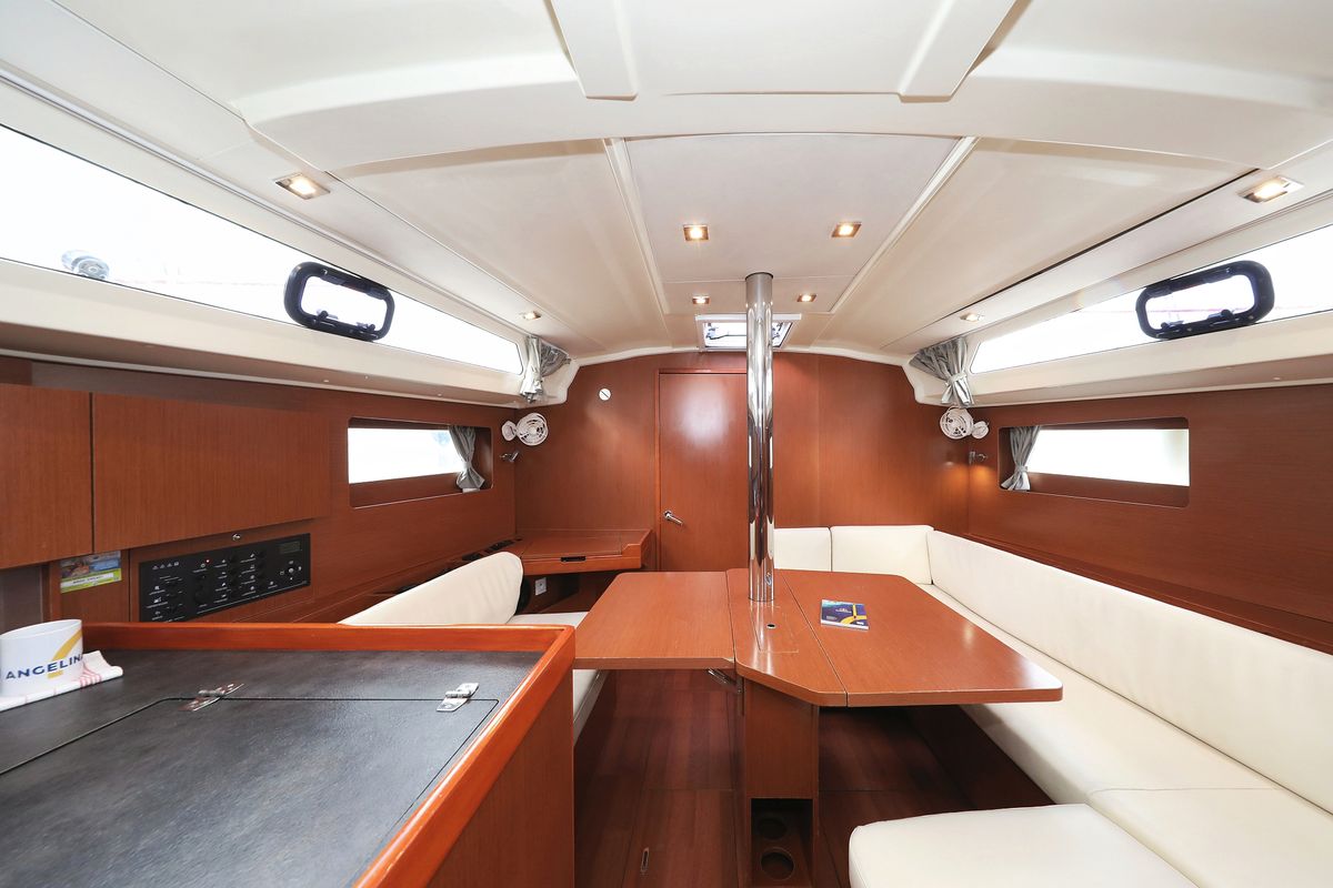 Salon of Dream Course, a Beneteau Oceanis 41.1 sailboat at Grad Vodice, Croatia