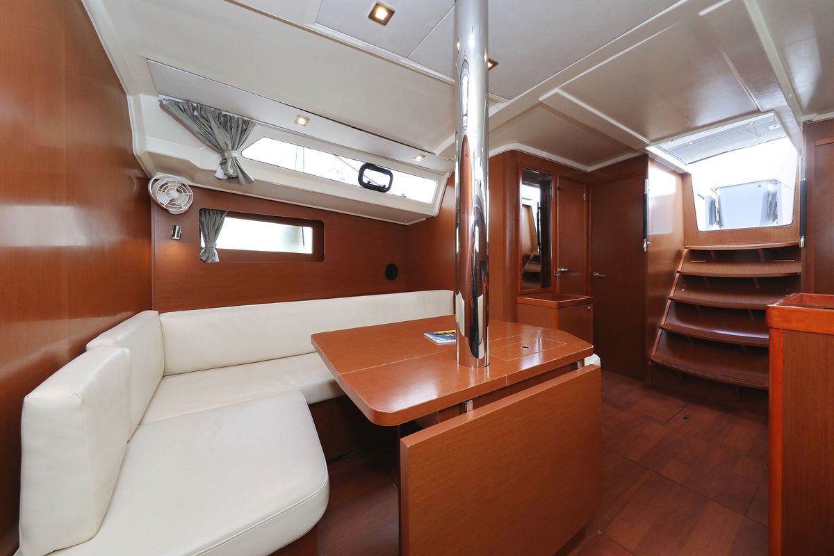 Salon of Dream Course, a Beneteau Oceanis 41.1 sailboat at Grad Vodice, Croatia