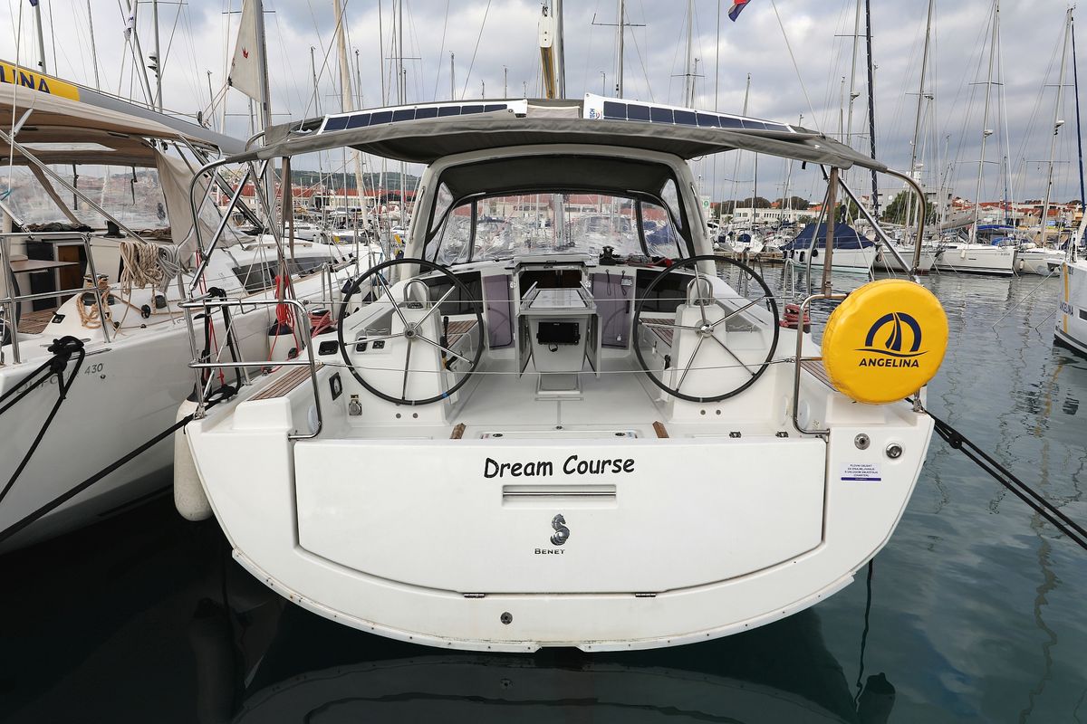 Exterior view of Dream Course, a Beneteau Oceanis 41.1 sailboat at Grad Vodice, Croatia