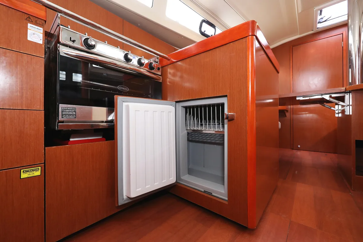 Galley of Dream Course, a Beneteau Oceanis 41.1 sailboat at Grad Vodice, Croatia