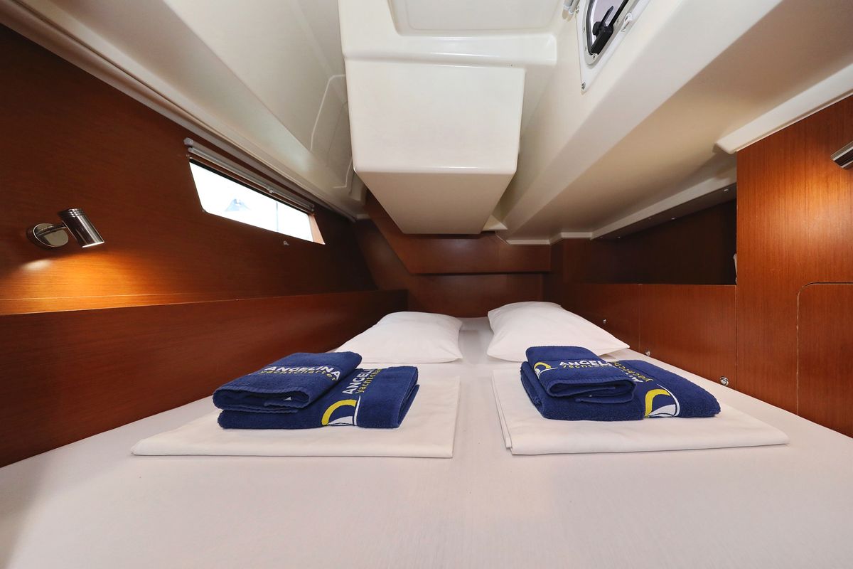 Cabin on Dream Course, a Beneteau Oceanis 41.1 sailboat at Grad Vodice, Croatia