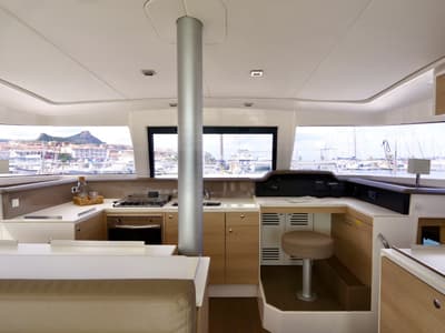 Alchimia, a Bali 4.1 catamaran at Riposto, Italy