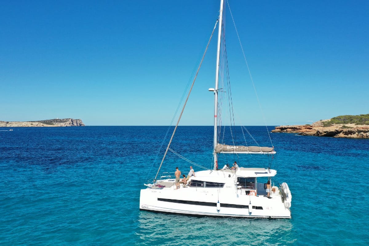 Alchimia, a Bali 4.1 catamaran at Riposto, Italy