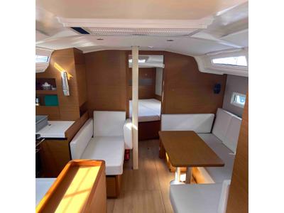 Salon of Fortnite, a Jeanneau Sun Odyssey 410 sailboat at Castellammare di Stabia, Italy