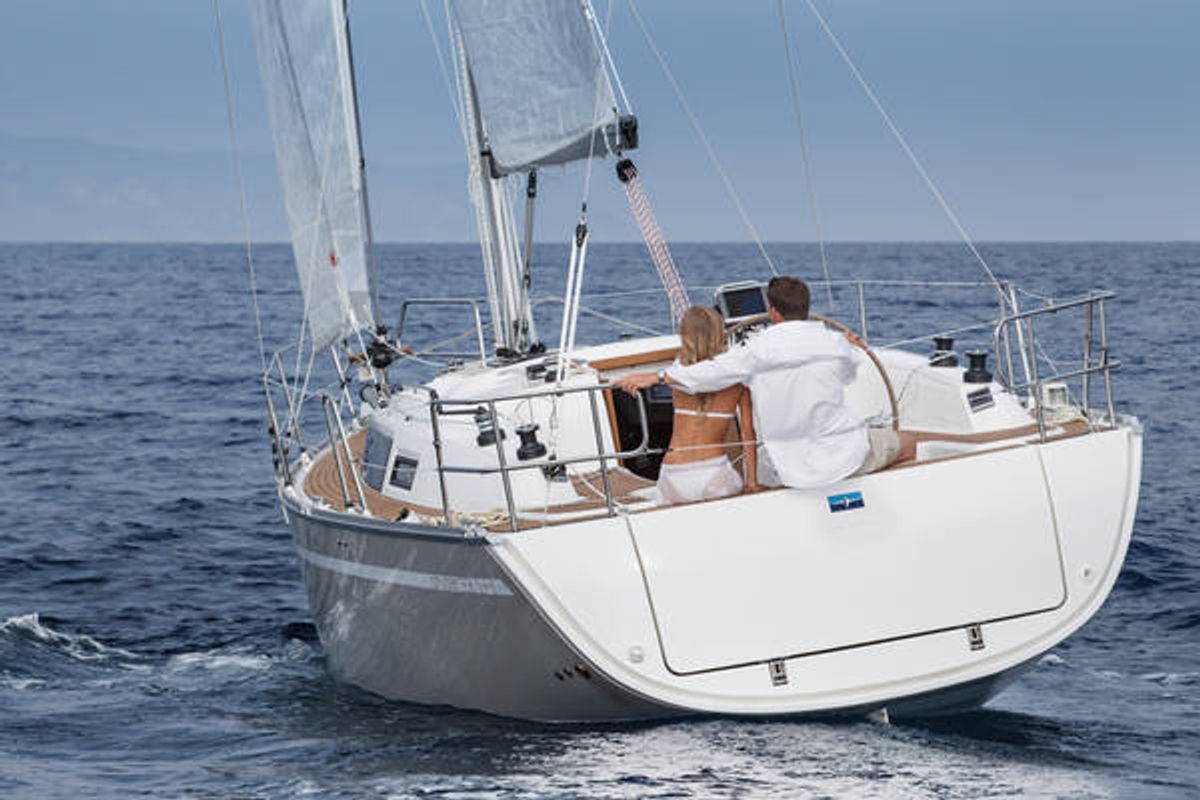 Sea Lion, a Bavaria Cruiser 33 sailboat at Primošten, Croatia