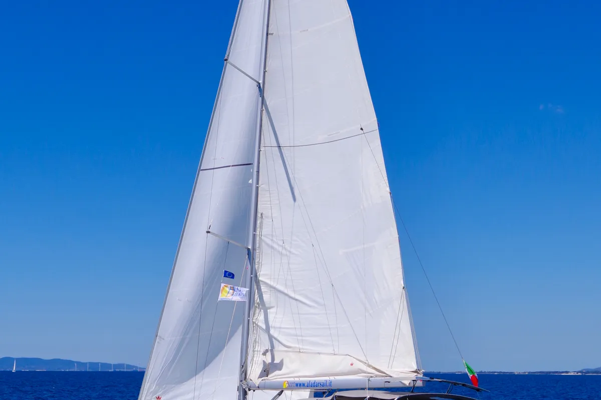 Exterior view of Emma, a Beneteau Oceanis 46.1 sailboat at Puntone di Scarlino, Italy