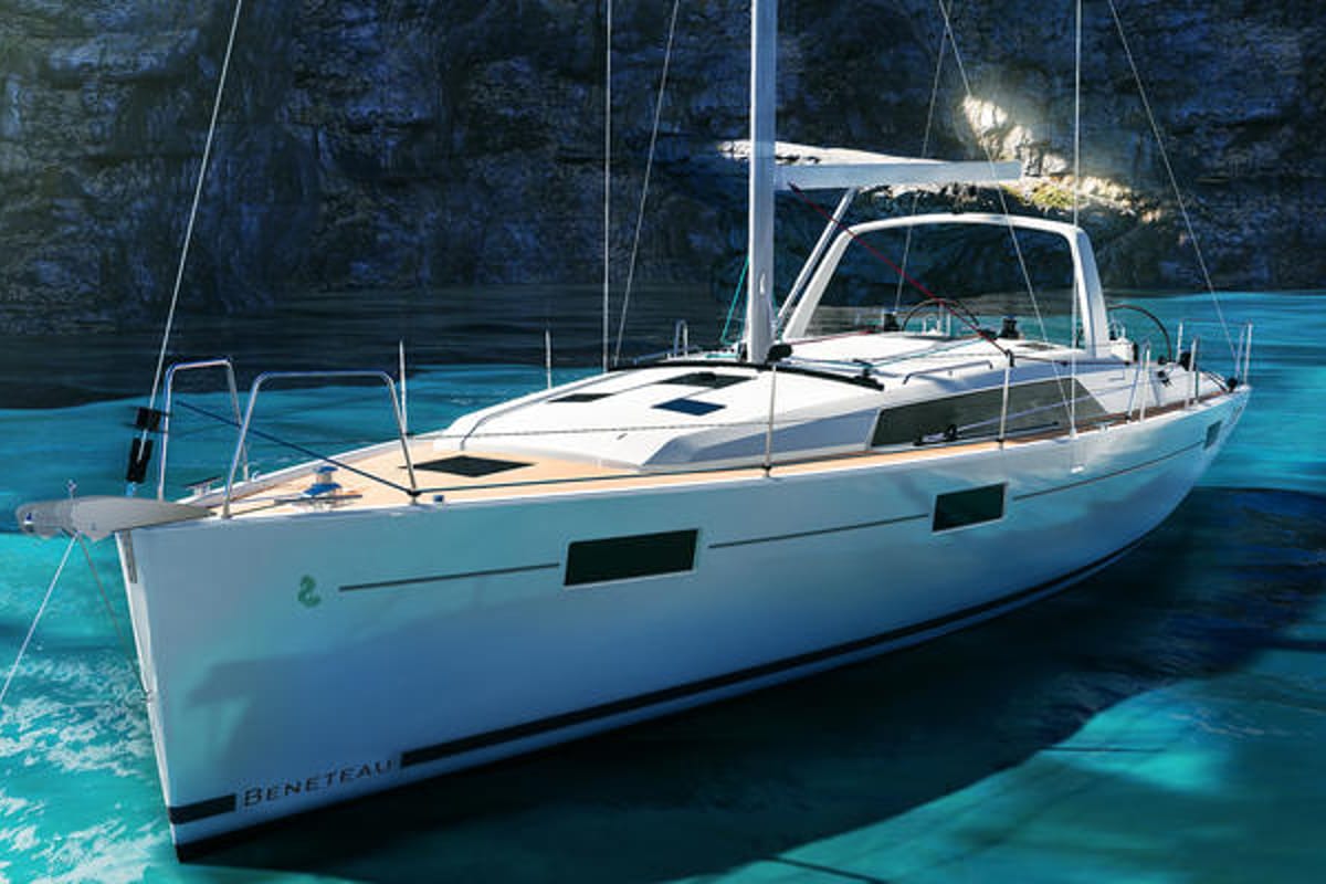 Exterior view of Taylor, a Beneteau Oceanis 40.1 sailboat at Municipal Unit of Lefkada, Greece