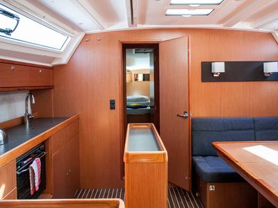 Galley of Easy Point, a Bavaria Cruiser 46 sailboat at Split, Croatia