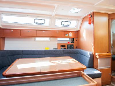 Salon of Easy Point, a Bavaria Cruiser 46 sailboat at Split, Croatia