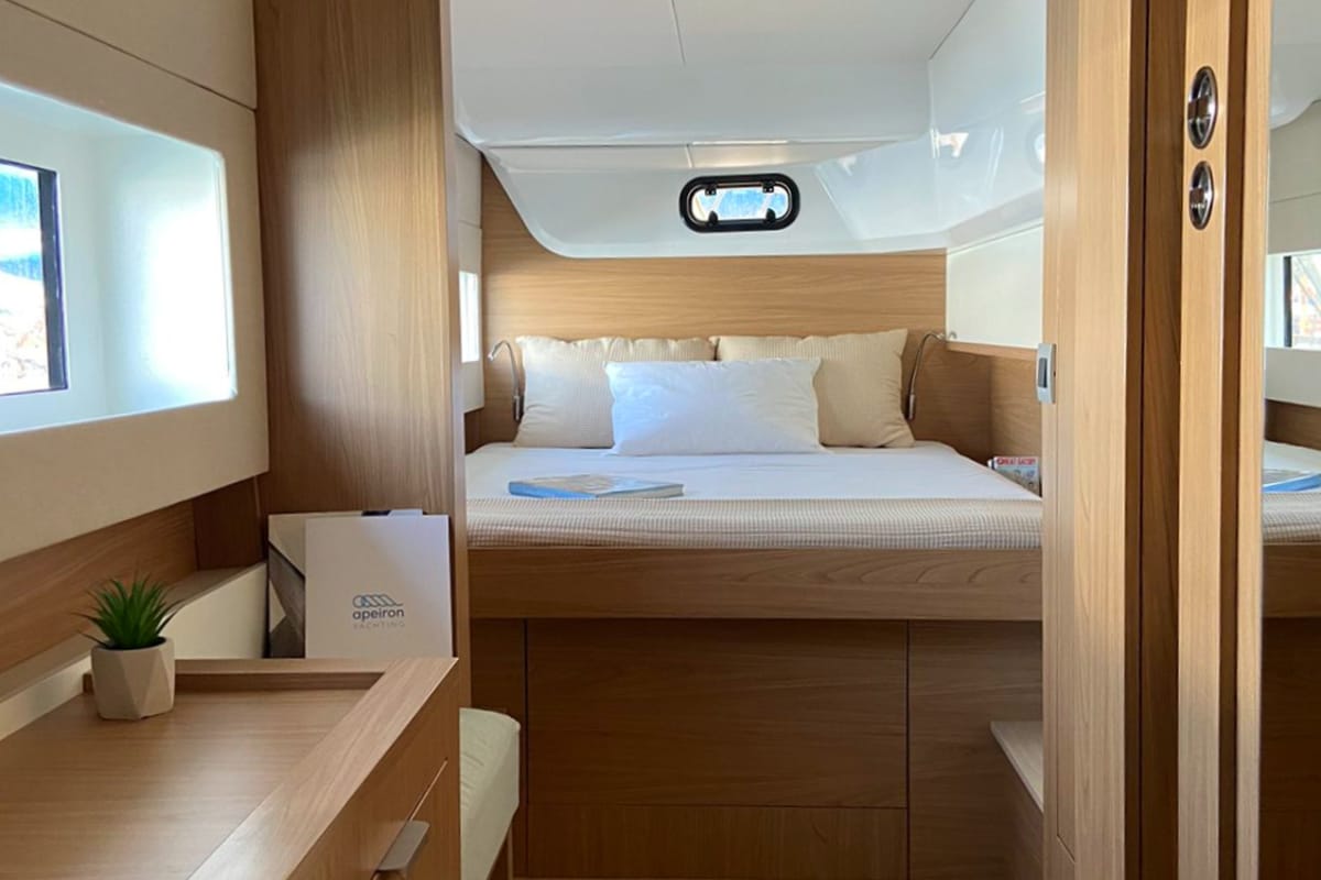 Cabin on The Maestro Cat, a Bali Catspace catamaran at Municipal Unit of Lefkada, Greece