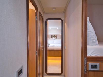 Cabin on M/Y Dominique, a Ferretti Yachts 681 yacht at Split, Croatia