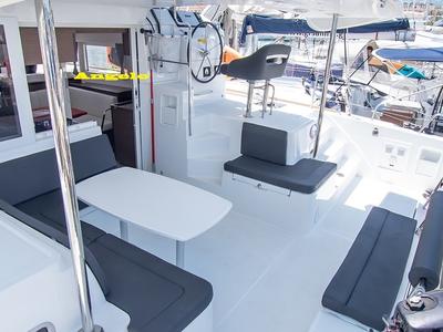 Deck of ANGELO, a Lagoon 40 catamaran at Municipal Unit of Lefkada, Greece