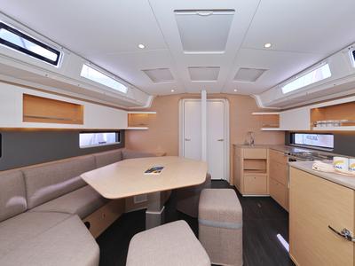Salon of Funk, a Dufour 44 sailboat at Grad Vodice, Croatia