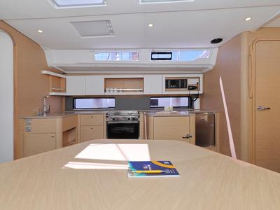 Galley of Funk, a Dufour 44 sailboat at Grad Vodice, Croatia