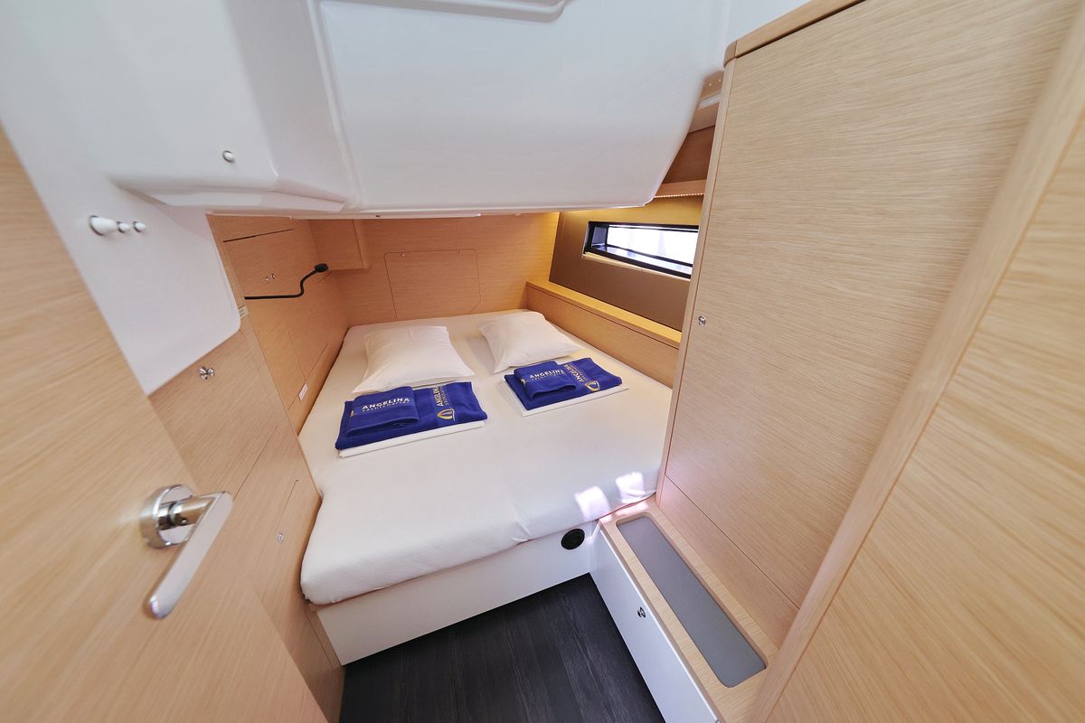 Cabin on Funk, a Dufour 44 sailboat at Grad Vodice, Croatia